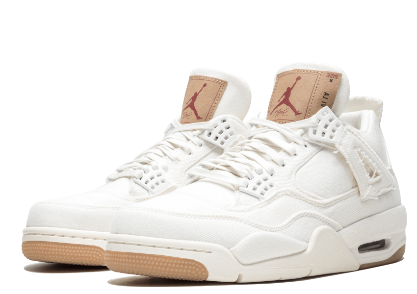 Air Jordan 4 retro Levis White - shirtsshoesandmore