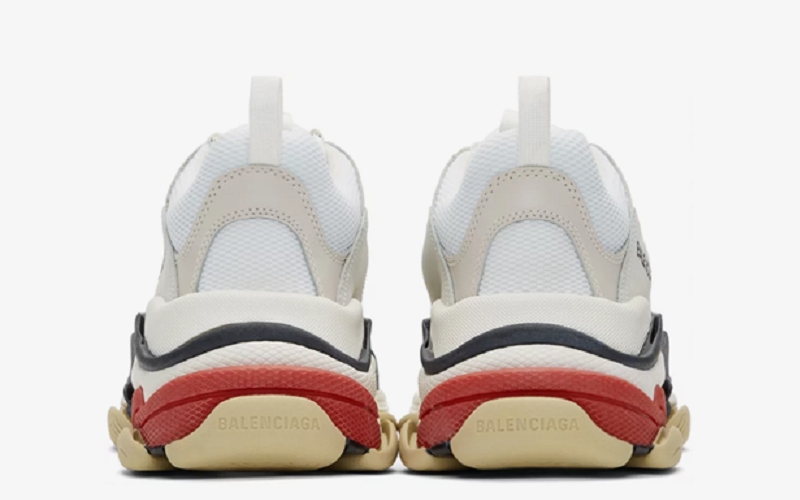 BALENCIAGA TRIPLE-S WHITE RED - shirtsshoesandmore