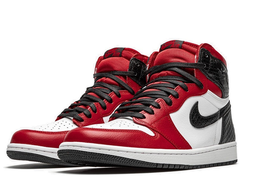 Nike Air Jordan 1 High Satin Snake Chicago - shirtsshoesandmore