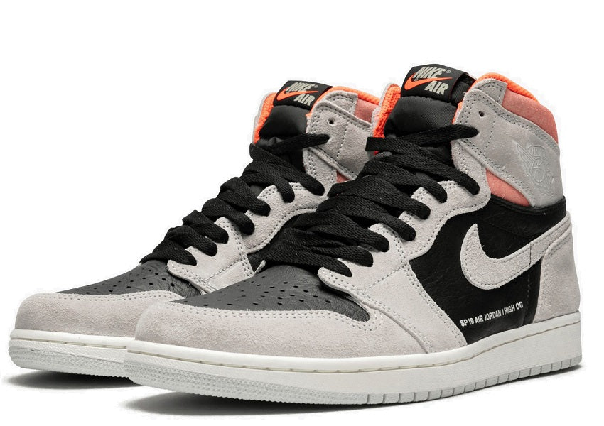 Air Jordan 1 Retro High Neutral Grey Hyper Crimson - shirtsshoesandmore