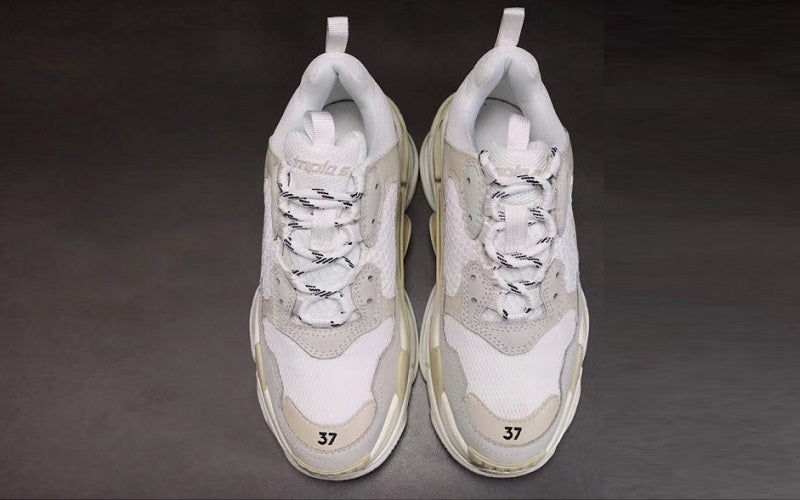 BALENCIAGA TRIPLE-S CREAM WHITE BEIGE - shirtsshoesandmore