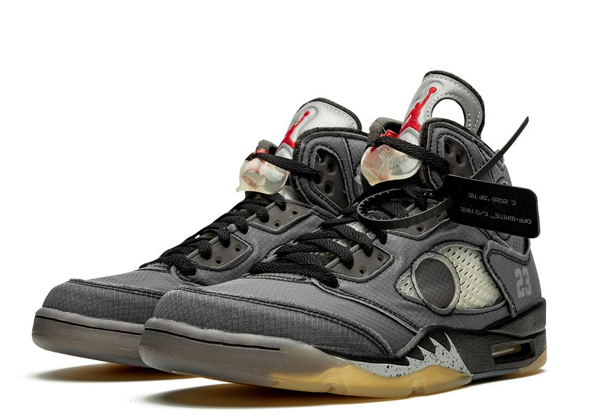 Air Jordan 5 retro Off-White Black - shirtsshoesandmore