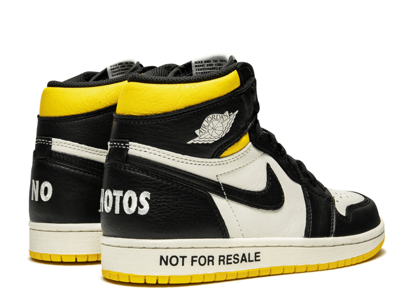 Air Jordan 1 Retro High “Not For Resale” Varsity Maize - shirtsshoesandmore