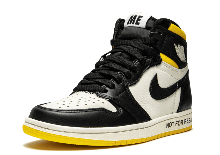 Air Jordan 1 Retro High “Not For Resale” Varsity Maize - shirtsshoesandmore