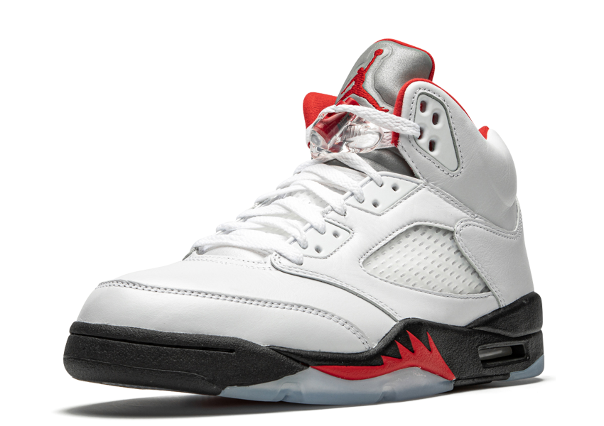 Air Jordan 5 Retro Fire Red Silver Tongue 2020 - shirtsshoesandmore