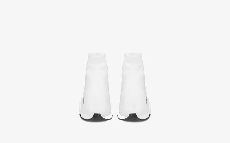 BALENCIAGA SPEED "WHITE/BLACK" - shirtsshoesandmore