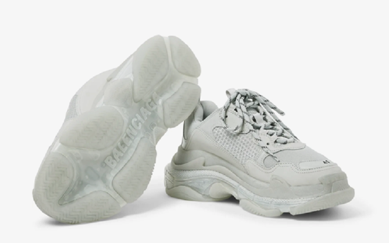 BALENCIAGA TRIPLE-S CLEAR SOLE GRIGIO - shirtsshoesandmore