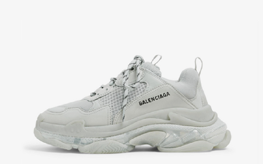 BALENCIAGA TRIPLE-S CLEAR SOLE GRIGIO - shirtsshoesandmore