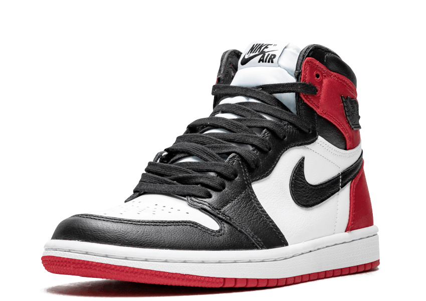 Air Jordan 1 Retro High SATIN BLACK TOE W - shirtsshoesandmore